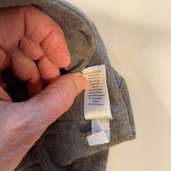 Athleta Mid Rise Leggings XS Heathered Taupe Pockets Full Length Yoga Workout - Picture 4 of 9